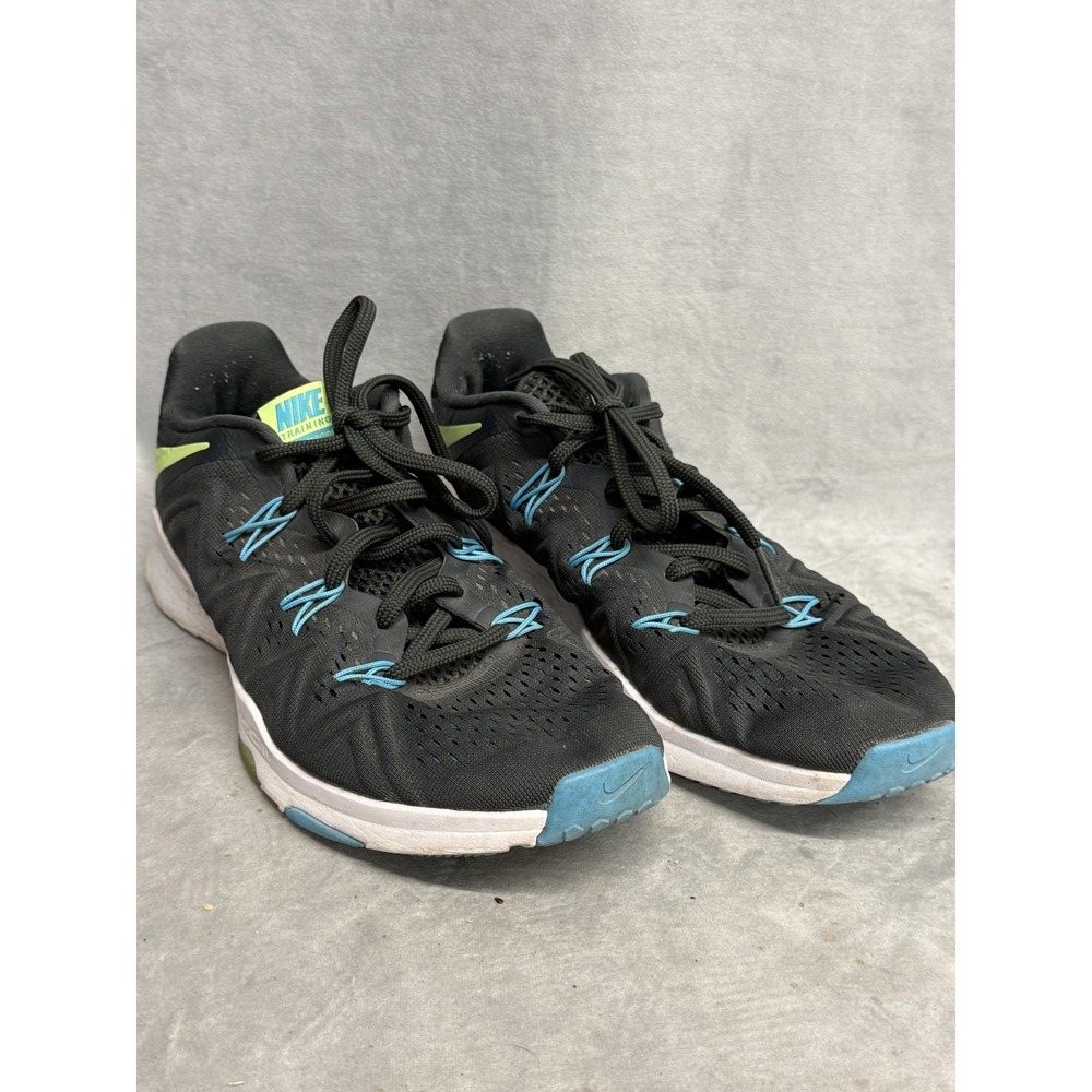 Nike Zoom Condition TR Shoes Womens Size 9.5 Black Volt Blue Training 852472-003